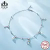 Aifula Ins Moda Tornozeleira de Tartaruga Prata Esterlina S925 Pedra da Lua Estilo de Férias Acessórios Elegantes para Pés Acessórios Diários Femininos