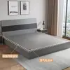 Cama de Casal Moderna Minimalista para Quarto Principal, Camas com Armazenamento Estilo Tatami 1,5m, Cama Especial para Apartamentos de Aluguel, Cama com Armazenamento Estilo Painel