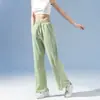 Pantalones Deportivos Nuevos de Verano 2026 Seda de Hielo Frescos Versátiles de Pierna Ancha Pantalones con Protección Solar Pantalones Rectos para Mujer Pantalones Largos Casuales Mujer