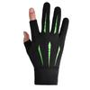 Guantes de protección solar de seda de hielo de primavera y verano para mujer, guantes transpirables de alta elasticidad para pesca, conducción al aire libre, guantes de dos dedos expuestos