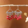 Brincos Boêmios com Franjas, Brincos Longos de Pena Estilo Étnico, Novo Estilo Popular, Brincos de Grife da Moda da Internet