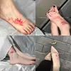 Pegatinas de Tatuaje Coloridas de Loto, Carpa, Buena Suerte y Fortuna, Impermeables y de Larga Duración, para Clavícula y Tobillo, Pegatinas de Alto Valor para Cubrir Cicatrices de Flor de Cerezo