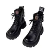 Botas Martin de moda para mujer, nueva colección Otoño/Invierno 2026, estilo británico, modernas y versátiles, con suela gruesa, elegantes y forradas para abrigar, botines para mujer