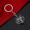 Chaveiro Pingente Personalizado Masculino Série Animal Dominadora Retrô Europeia e Americana Formato de Cabeça de Lobo Cabeça de Tigre Cabeça de Leão