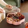 [Procesamiento Personalizado] Charola de Frutas Secas para Año Nuevo, Uso Doméstico, Caja de Frutos Secos para Mesa de Café de Sala, Caja de Dulces de Boda con Compartimentos Múltiples