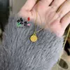 Collar Colgante de la Fortuna Chapado en Oro Vietnamita para Mujer, Accesorio de la Fortuna Versátil de Diseño de Nicho, Mismo Estilo que en Xiaohongshu