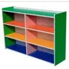 Gabinete de juguetes de colores. Gabinete combinado para área de kínder. Estantería de almacenamiento infantil. Gabinete de biblioteca multifuncional
