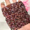 Cuentas sueltas de piedra natural de corte redondo de 3 mm, cristal natural impermeable afilado, cuentas facetadas, fabricantes, en stock, productos semiacabados, venta al por mayor