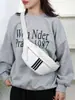 Riñonera Deportiva Casual Versátil de Moda Gran Capacidad Rayada Simple Moderna Bolso de Pecho para Exteriores Viajes Cruzado de un Solo Hombro