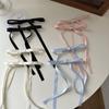Estilo ballet nuevo pasador de lazo estilo niña accesorios para el cabello de cinta cabello trenzado ins Red rojo diadema de cinta para doble coleta