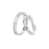 Anillos de Pareja Danza de la Promesa Francesa un Par de Anillos para Hombre y Mujer Diseño de Nicho Regalos Conmemorativos de Alta Gama para Novias