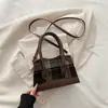 Bolso de Cuadros Simple Estilo Coreano de Nicho para Mujer 2025 Invierno Nuevo Bolso de Mano Cruzado Urbano Versátil