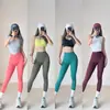 Calça de Yoga para Primavera e Outono Secagem Rápida Cintura Alta Sem Costura Leggings de Yoga Malha para Treino Esportivo Calça Cropped