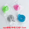 Mini funil de silicone, dobrável, para uso doméstico, funil de cozinha de silicone de pequeno diâmetro, funil criativo para despejar e dosar óleo