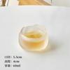 Copo de Vidro para a Primeira Neve Estilo Japonês, Copo de Chá Transparente Fosco, Copo de Chá Kung Fu Inspirado em Zen, Copo Pequeno Doméstico, Conjunto de Chá