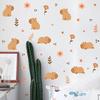 2025 Pegatinas de Pared de Flores de Capibara de Dibujos Animados de Amazon Soporte para Listado y Etiquetado en las Principales Plataformas Transfronterizas para Dropshipping