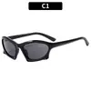 Gafas de sol futuristas Y2K nuevas de 2022 europeas y americanas, gafas de alta gama para chicas populares, gafas de moda transfronterizas para hombres y mujeres