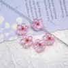 Hecho a Mano Lámina de Plata Triturada Arena Dorada Pétalos Flores Cuentas de Vidrio DIY Collar Pulsera Colgante Accesorios En Stock Envío 48h
