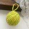 Bola de lana de 3.5CM decoración navideña material para ramo DIY bola de espuma para enrollar decoración colgante accesorios para diseño de escaparate de fotos