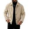 Chaqueta de lana con solapa para hombre, nueva, europea y americana, transfronteriza, otoño e invierno, abrigo cálido versátil casual británico