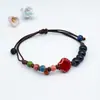 Jingdezhen Joyería Pulsera de Cerámica al por Mayor Nueva Pulsera China de Cuentas Femenina Nicho Sentido de Alta Gama No se Desvanece Cuerda de Mano