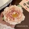 Nova flor rosa chinesa hairpin acessórios para o cabelo franja clipe lateral quebrado hairpin Hanfu estilo antigo foto adereços jóias para mulheres