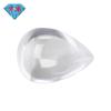 Huagang Gem - Circonio blanco liso en forma de pera, piedra desnuda, circonio blanco en forma de gota de agua, imitación sintética en forma de arco, taladro desnudo