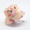 Comercio exterior sombrero de pescador para niños verano nuevo sombrero para el sol estampado de dibujos animados pequeño sombrero de dinosaurio sombrero de sol para bebé YT01
