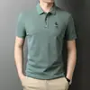 Camisa polo de hombre transfronteriza verano nuevo moda de negocios para ir al trabajo solapa bordado paul manga corta camiseta de hombre venta al por mayor