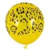 Balões Estampados de Animal de 12 polegadas Desenho Animado Patas de Cachorro da Selva Estampa de Leopardo Estampa de Vaca Decoração de Festa Suprimentos Balões