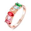Desea Amazon comercio exterior nuevos accesorios Europa y Estados Unidos Brasil piedra turmalina anillo abierto color anillo vivo