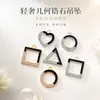 Exquisito Colgante de Corazón Geométrico Triangular DIY para Collar, Accesorios de Joyería Directamente del Fabricante, Se Puede Mezclar y Enviar Transfronterizo
