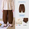 Pantalones Casuales de Algodón Puro para Niñas Pequeñas Jerry Otoño Pantalones Jogger para Niños Pantalones tipo Linterna para Bebés Conjunto de Otoño para Bebé