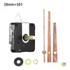 Movimiento de reloj silencioso DIY en stock transfronterizo, eje largo, segundero continuo, movimiento para reloj de pared, 4 tipos de manecillas de madera de nogal, movimiento de reloj