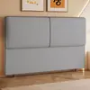 Compra única cabecero suave 2026 nuevo panel trasero de madera maciza sensación de lujo ligero cama doble de pie en el suelo cojín trasero