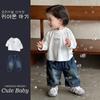 Ropa de Abrigo para Bebés y Niños Pequeños 2026 Invierno Estilo Coreano Conjunto de Tres Piezas de Pantalones de Punto Ropa de Exterior Conjunto de Cárdigan para Niños