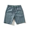 Short Casual Masculino Elegante e Respirável Estilo Novo de Verão Feito de Mistura de 70% Rami + 30% Algodão 12708