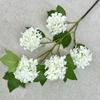 Ventas Directas de Fábrica Meiyi 5 Cabezas Bola de Nieve Hogar Sala de Estar Hortensia Adornos Flores Artificiales Hechas a Mano Set de Boda Materiales Florales