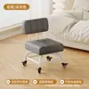 Taburete pequeño de rueda universal sala de estar ruedas taburete bajo silla de apoyo para caminar para niños baño de pies taburete redondo ruedas elevables moderno minimalista