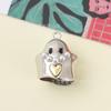 Pingente de liga de tinta fantasma engraçado de Halloween, acessórios para joias, colar e brincos, material para fazer você mesmo