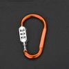 Hebilla colgante en forma de D de venta caliente transfronteriza, Cesta para coche, Candado para casco, Hebilla no de montañismo, Hebilla de colgado rápido, Hebilla colgante para mochila, Candado combinado