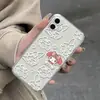 Funda blanca calada de My Melody para teléfono, compatible con Apple 17 Pro Max/16/15, iPhone 13/18, diseño transparente de dibujos animados