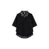 Camisa Polo Pesada Verão Masculina Manga Curta T-Shirt Estilo Ins Simples Solta Versátil Tendência Marca Gola Polo Manga Meia Mão Camiseta Estudante