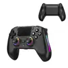 Controlador de Juego Bluetooth Inalámbrico para PS5 con Joystick de Efecto Hall, Iluminación RGB, Cubierta Magnética, Programación de Macros y Micrófono