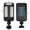 Iluminación Solar para Calle Exterior Transfronteriza, Luz para Jardín Doméstico con Sensor de Cuerpo Humano, Luz Solar Integrada para Calle