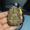 Jinnan garrafa de madeira submersa Guanyin pingente de carro pendurado Guanyin Dragão marca carro pendurado artesanato escultura em madeira escultura ornamentos