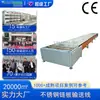 Línea de montaje para producción e instalación de muebles personalizados de fábrica. Transportador de placa de cadena flexible. Equipo de transporte de placa de cadena pesada.
