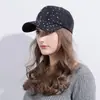 Nueva Gorra de Béisbol de Verano Estilo Coreano para Mujer con Visera de Diamante Gorra Casual de Béisbol Gorra de Sol con Pedrería Coreana Gorra de Sol para Mujer