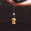 Muñeca Auspiciosa Fuwa Pequeña Colgante para Teléfono Móvil Colgante Creativo Accesorios Colgantes Llavero Regalo Artesanía de Talla en Madera
