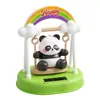Moderna Decoración de Escritorio con Forma de Árbol de Pino Estilo Chino de Dibujos Animados, Columpio Arcoíris, Figura de Panda, Cochecito de Columpio, Adorno Divertido, Regalo